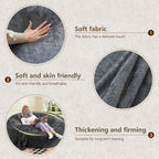 Big Bean Bag Chairs for Adults Memory Foam Chair Living Room Furniture (Darkgrey, 6FT) | Bean Bag Chair with Filler Super Soft Plush Suitable for Bedrooms Comfy Lounge Reading Chairs
