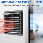 24 Inch Galvanized Sheet Spraying Automatic Exhaust Shutter Louver Vent (No Fan Blades and Motor) for Home Attics, Workshops, Barn, Greenhouse