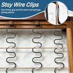 AHIER 25" 4 Pack Couch Spring Repair Kit, Sofa Supports for Sagging Cushions Upholstery Springs Seat Repair Replacement Kits - Includes 20ft Steel Stay Wire with 20 Clips, 10 Spring Clips, 40 Nails