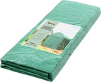 Outsunny 9.8' x 6.6' x 6.6' Plastic Greenhouse Cover Replacement, Heavy Duty Waterproof Tarp for Hoop House, Sheeting with 6 Windows, Door & Reinforcement Grid, Green