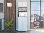 Microwave Cabinet Madison, Kitchen, White