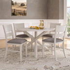 Peatuk Solid Wood Dining Chair Set of 2, Part of Dining Table Set, Mix and Match Table, Chair Sold Separately for Dining Room, Kitchen, Grey