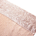 SquarePie Sequin Backdrop Non-Transparent Background Sparkly Curtain for Wedding Party 8FT x 8FT Rose Gold