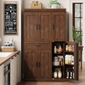 Garvee 70" Tall Kitchen Pantry Storage Cabinet,Modern Kitchen Hutch Cabinet | with Doors and Shelves, Freestanding Food Pantry with Large Storage Drawer for Dining Room and Household Organization