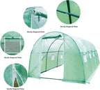 12x7x7 FT Greenhouse, Outdoor Walk-in GreenHouses with Screen Windows and Dual Zippered Door, Portable Waterproof Green Houses Tent for Outside Heavy Duty with Reinforced Frame #2
