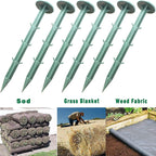 6-Inch Plastic Stakes Sturdy Plastic Stakes Anchors Rustproof for Holding Down Landscape Fabric Lawn Edging,Weed Barrier, Tents,Game Nets and Rain Tarps (100)