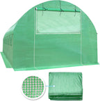 YardGrow Greenhouse Replacement Cover Larger Walk in Outdoor Plant Gardening Greenhouse, 2-Doors with 2 Mesh Windows, Frame Does NOT Included (26'x10'x7')