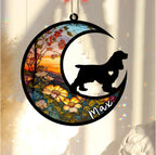 Personalized Dog Memorial, Custom Name Cocker Spaniel Dog Christmas Ornament with Name, Custom Breeds, Pet Loss Light Catcher, Gifts for Lovers Loss of Pet Sympathy on Mothers Day Christmas