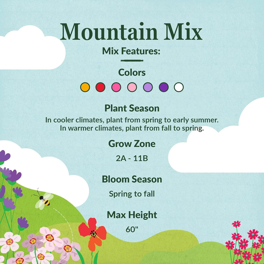 Ferry-Morse Rocky Mountain Mix Bulk Wildflower Seeds, 1lb