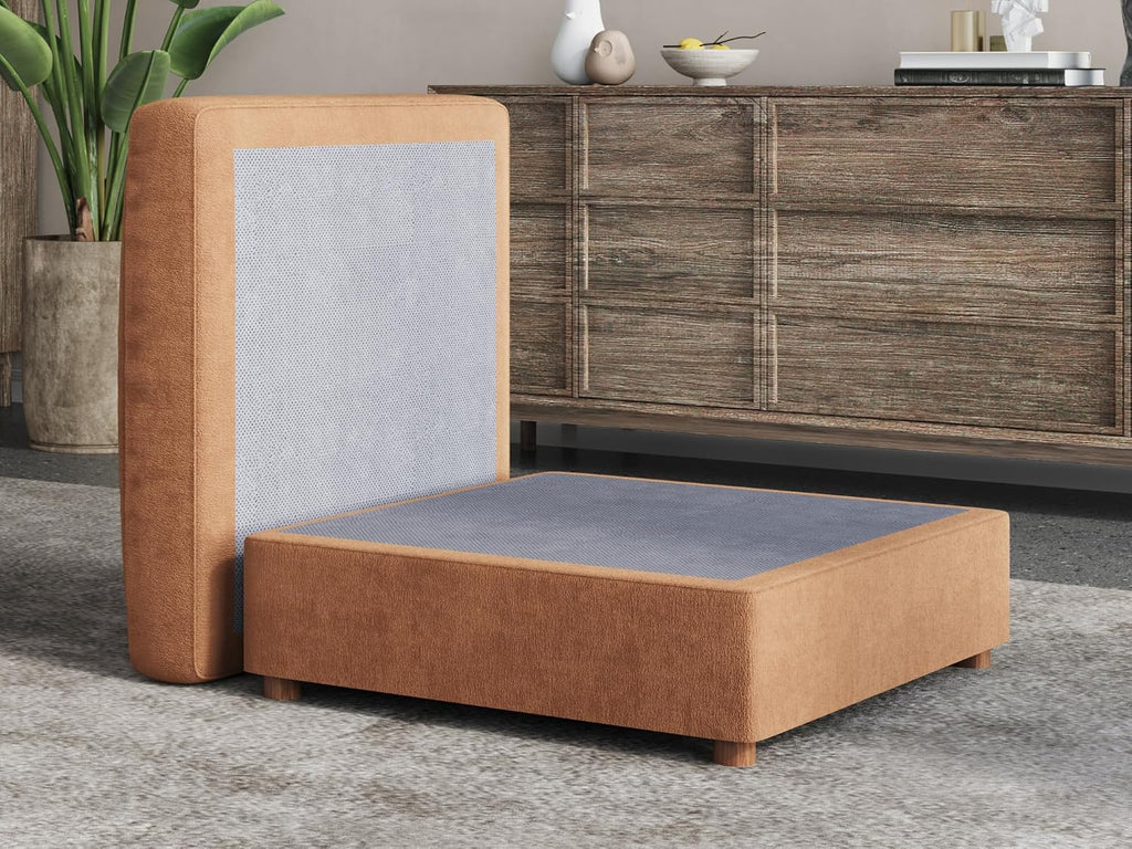 EASE MOOSE Ottoman Module for Chenille Modular Sectional Sofa, Sectional Couch Ottoman,Brown