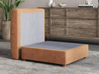 EASE MOOSE Ottoman Module for Chenille Modular Sectional Sofa, Sectional Couch Ottoman,Brown