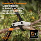 Fiskars 25-Inch Loppers for Tree Trimming, Heavy Duty, Sharp Steel Blade Tree Branch Cutter with up to 1.75" Diameter Cut Capacity, PowerGear2 Design with Compound Action for More Power, Hand Loppers