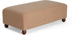 Christopher Knight Home Rika 48" Comfy Boucle Upholstered Bedroom Bench, Ottoman Bench with Rounded Wooden Legs, Spacious Seating, Long Footstool for Living Room, Entryway Bench, Tan Brown