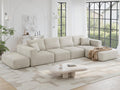 150" Oversized Couch for Living Room,Modular Sectional Sofa | Extra Deep 6 Seater Sofa Set, Comfy Modern Large Modular Cloud Sectional Couch,No Assembly Required, Beige