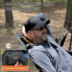 TIMBER RIDGE Hammock Camping Chair, Oversized Swinging Chair, 400lbs Load | Portable Folding Rocking Camping Chair with Adjustable Back & Seat Height for Outdoor Lawn, Backyard and Patio