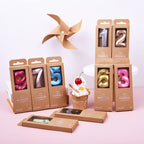 PHD CAKE 2.76 Inch Diamond Gold 2 Number Birthday Candles, Gold Number Candles, Cake Number Candles, Party Celebration