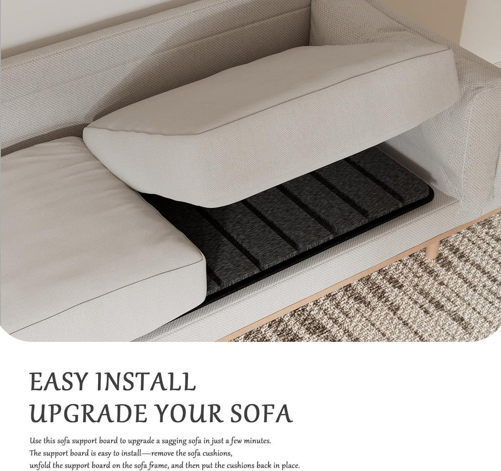 Heavy Duty Couch Cushion Support Board for Sagging Sofa, 24" x 70" Sofa, Thick Plywood Boards Add Strong Seat Supports, Stays in Place, Replacement Stuffing Under Couches