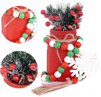 Christmas Centerpiece, Christmas Decor Mason Jars, Centerpiece Table Decorations, Christmas Tree Decor, Home Mantle Decor, Christmas Coffee Table Decor, Holiday Table Centerpieces Bulk – 6PC