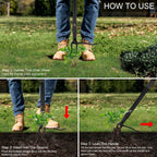 Weed Puller Tool - Stand Up Heavy Duty Weeding Tool with 47.8'' Long Handle, Foot Platform Design & 4-Claw Steel Head Design - Easily Remove Weeds Without Bending, Pulling, or Kneeling