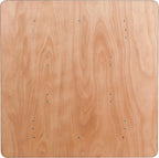 Flash Furniture 4 ft Wood Folding Square Banquet Table | Durable Construction, Commercial Use