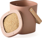Bamboozle - 1 Gallon Compost Bin, Comes with Hemp-Based Filter, Sustainable Materials, Indoor Countertop Composter, Home & Garden Supplies, Terracotta