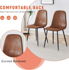 Table and Chairs Set of 6, Round Dining Room Sets for 6, 42 Inch Storage Table with 6 Chairs for Living Room, Kitchen, Farmhouse, Office
