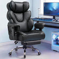 GTPLAYER Big and Tall Gaming Chair Ergonomic Heavy Duty Office Chair Racing Seat with Adjustable Lumbar Pillow Footrest 150° Reclining Thickened Armrests Breathable Mesh for Esports/PC Gaming
