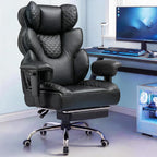 GTPLAYER Big and Tall Gaming Chair Ergonomic Heavy Duty Office Chair Racing Seat with Adjustable Lumbar Pillow Footrest 150° Reclining Thickened Armrests Breathable Mesh for Esports/PC Gaming