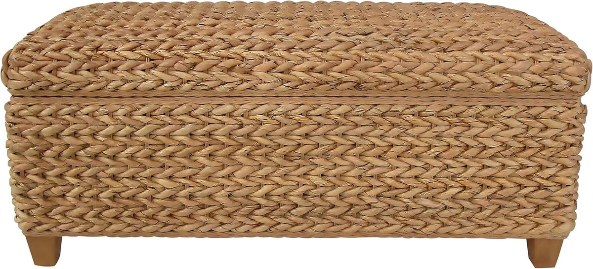 Coaster Home Furnishings - Laughton - Banana Leaf - Storage Bench with Lift-Top Lid and Soft-Close Hinges - Entryway Room - Natural - 500215NTL