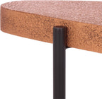 SAFAVIEH Home Collection - Sado Triangular Iron Accent Table in Brown & Black Finish, Mid-Century Modern Side Table (ACC3241A)