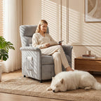 Power Recliner Chair with Heat & Massage, Electric Recliner for Elderly