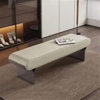 Modern Upholstered Bed end Stool Bedroom Home Use Bedside Dressing Room Wooden Shoe Changing Entryway(XS)