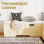 L Shape Storage Bench, Kitchen Breakfast Nook Bench, L Shaped Bench,Backless Corner Bench Nook with Storage,for Entryway,Dining Room,Kitchen (Natural)
