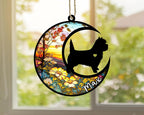 Personalized Dog Memorial, Custom Name Cairn Terrier Dog Christmas Ornament with Name, Custom Breeds, Pet Loss Light Catcher, Gifts for Lovers Loss of Pet Sympathy on Mothers Day Christmas