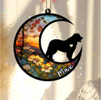Personalized Dog Memorial, Custom Name Leonberger Dog Christmas Ornament with Name, Custom Breeds, Pet Loss Light Catcher, Gifts for Lovers Loss of Pet Sympathy on Mothers Day Christmas