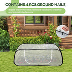 Raised Garden Bed Cover with Frame-4x2x1.3ft Garden Greenhouse Cover with Zipper Door,Garden Rows Accelerator Plants Cover for Vegetable & Flower Beds