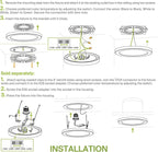 ASD LED 9" Round Flush Mount Ceiling Light Fixture, Low Profile Surface Lighting | 5CCT, Dimmable, Ultra-Thin, ETL Listed | 18W 1660LM 2700-6000K 120V | Kitchen, Bedroom, Hallway Lamp | White