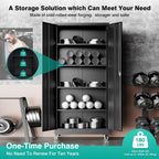 SISESOL Metal Storage Cabinet with Wheels,75 inch Tall Rolling Garage Storage Cabinet with Lock,Black Metal Cabinets with Wheels and Shelves,Deep Heavy Duty Tool Locker for Garage,Home,Office,Shop
