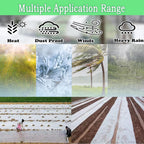 10FTx20FT Greenhouse Plastic Sheeting, 6 Mil Thick Clear Polyethylene Film, Waterproof Wind Frost Dust UV Resistant Green House Plastic Covering for Outdoor Plant, Garden, (10ft x 20ft)