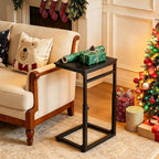 facka C Shaped TV Tray Table, Adjustable Height & 0-60° Tilt for Couch