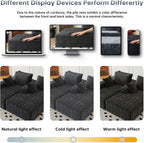 108" Modular Sectional Cloud Couch for Living Room Deep Seat L Shapes Couch with Oversized Chaise Lounge, Comfy Memory Foam Flannel Fabric Sofa for Bedroom Apartment, No Assembly Required