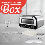 Gourmia Indoor Pizza Oven Air Fryer Toaster – 1800W Countertop Multi-Cooker with Pizza Stone, Digital Controls & 6 Presets – Bake, Toast, Broil, Dehydrate & More