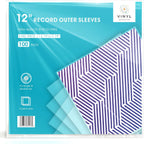 100 Pieces 12.79" x 12.79" Record Outer Sleeves Acid Free 3 Millimeter Thick Clear & Wrinkle Free