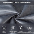 3 ft Bean Bag Chair, Bean Bag Chairs for Adults,3 Foot,Dark Grey | Memory Foam Filling,Beanbag Sofa for Living Room,Ultra Soft Velvet Cover,Convenient Pocket & Pull-Handle