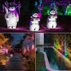 Outdoor Landscape Lighting, 6 Pack RGB Outdoor Spot Lights with Transformers and Remote, 12V Low Voltage Color Changing Landscape Lights IP65 Waterproof Plug in Outdoor Uplights for Yard House Tree