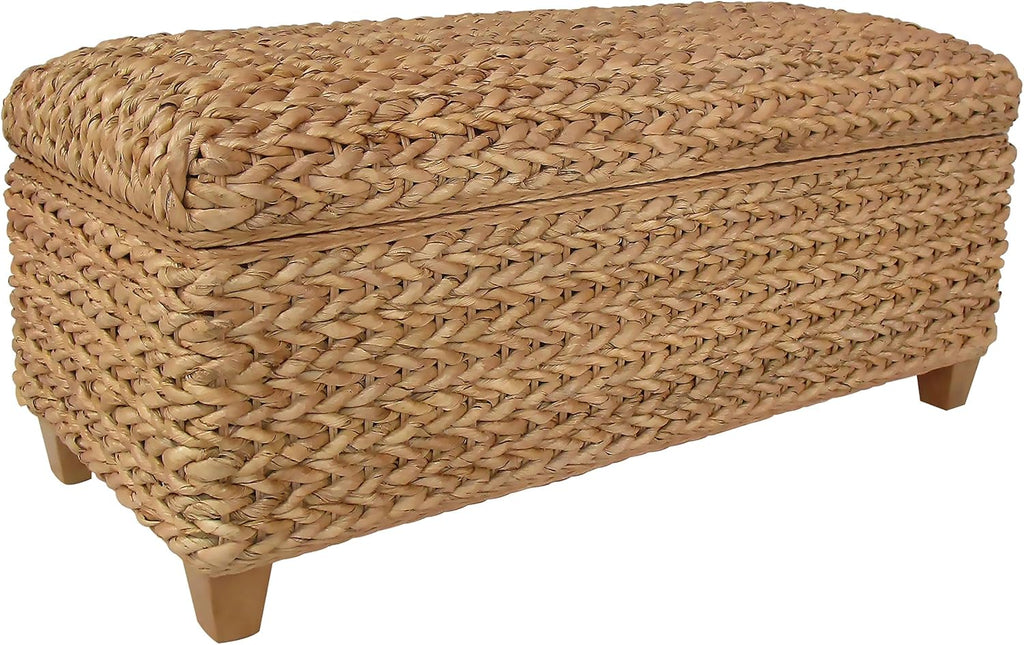 Coaster Home Furnishings - Laughton - Banana Leaf - Storage Bench with Lift-Top Lid and Soft-Close Hinges - Entryway Room - Natural - 500215NTL