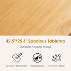 DlandHome 5 Piece Dining Table Set, Wood Kitchen Table with 4 Chairs for Dining Room, Apartment, Breakfast Nook, Solid Wood Farmhouse Dinner Table Set, Natural White