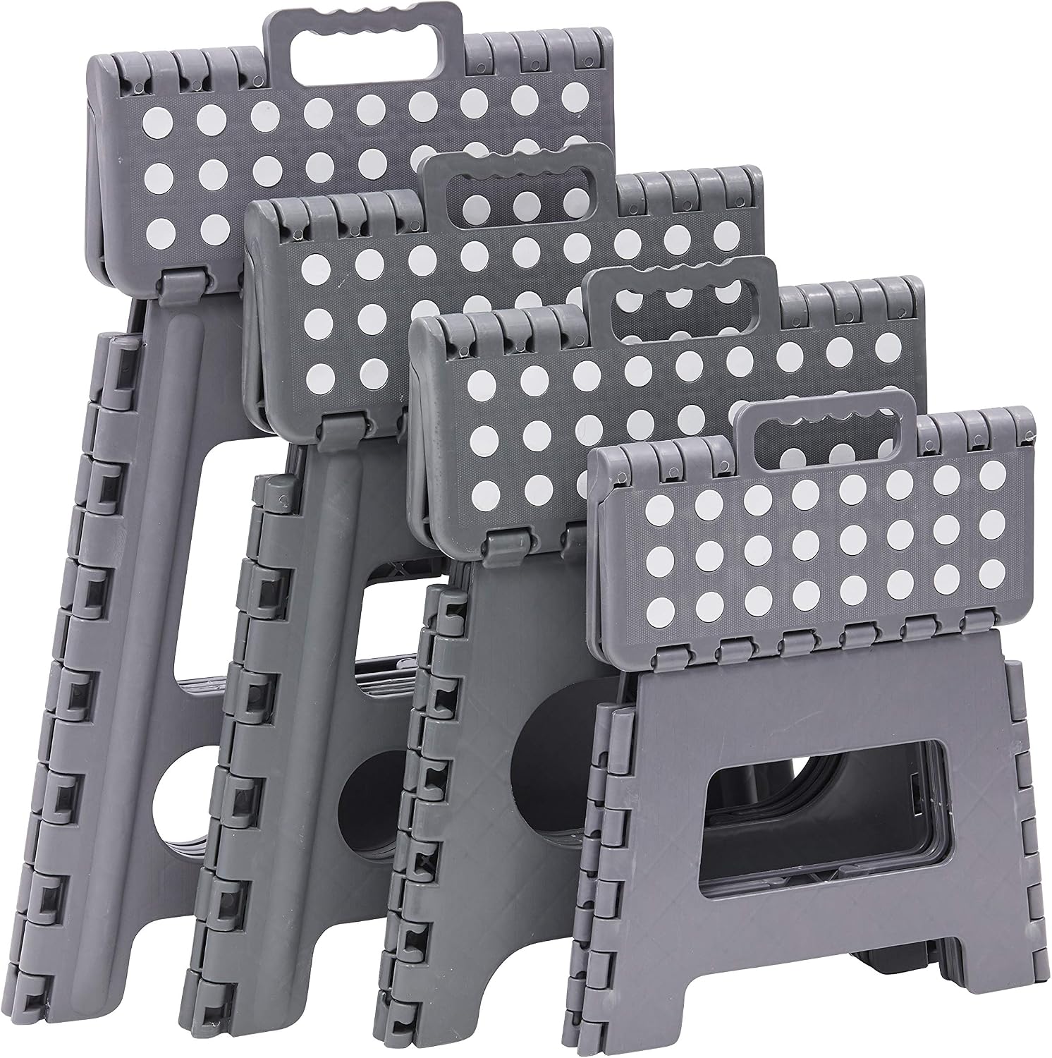 Arregui TB-027-G - Multi-purpose folding stool, 290 x 220 x 270mm, Grey.