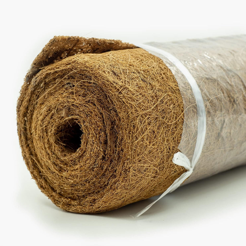 Coco Liner Roll, Yarrdfir 12x120 inch Natural Coconut Liners for Planter Flower Basket, Reptile Carpet, Natural Coconut Fiber mat, Garden Decoration, Animal pet pad