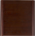 SAFAVIEH Home Collection Omara Walnut Brown 1-Shelf Square Accent Side Table